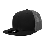 Decky 6 Panel High Profile Structured Acrylic/Polyester Trucker | Decky 1052 Black/Charcoal Standard