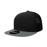 Decky 6 Panel High Profile Structured Acrylic/Polyester Trucker | Decky 1052 Black/DarkGrey OSFM