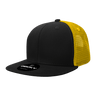 Decky 6 Panel High Profile Structured Acrylic/Polyester Trucker | Decky 1052 Black/Gold Standard