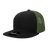 Decky 6 Panel High Profile Structured Acrylic/Polyester Trucker | Decky 1052 Black/Olive Standard