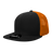 Decky 6 Panel High Profile Structured Acrylic/Polyester Trucker | Decky 1052 Black/Orange Standard
