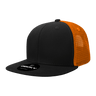 Decky 6 Panel High Profile Structured Acrylic/Polyester Trucker | Decky 1052 Black/Orange Standard