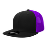 Decky 6 Panel High Profile Structured Acrylic/Polyester Trucker | Decky 1052 Black/Purple Standard
