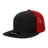 Decky 6 Panel High Profile Structured Acrylic/Polyester Trucker | Decky 1052 Black/Red Standard