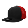 Decky 6 Panel High Profile Structured Acrylic/Polyester Trucker | Decky 1052 Black/Red Standard