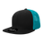 Decky 6 Panel High Profile Structured Acrylic/Polyester Trucker | Decky 1052 Black/Teal Standard