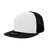 Decky 6 Panel High Profile Structured Acrylic/Polyester Trucker | Decky 1052 Black/White/Black Standard