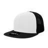 Decky 6 Panel High Profile Structured Acrylic/Polyester Trucker | Decky 1052 Black/White/Black Standard