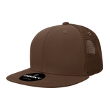 Decky 6 Panel High Profile Structured Acrylic/Polyester Trucker | Decky 1052 Brown Standard