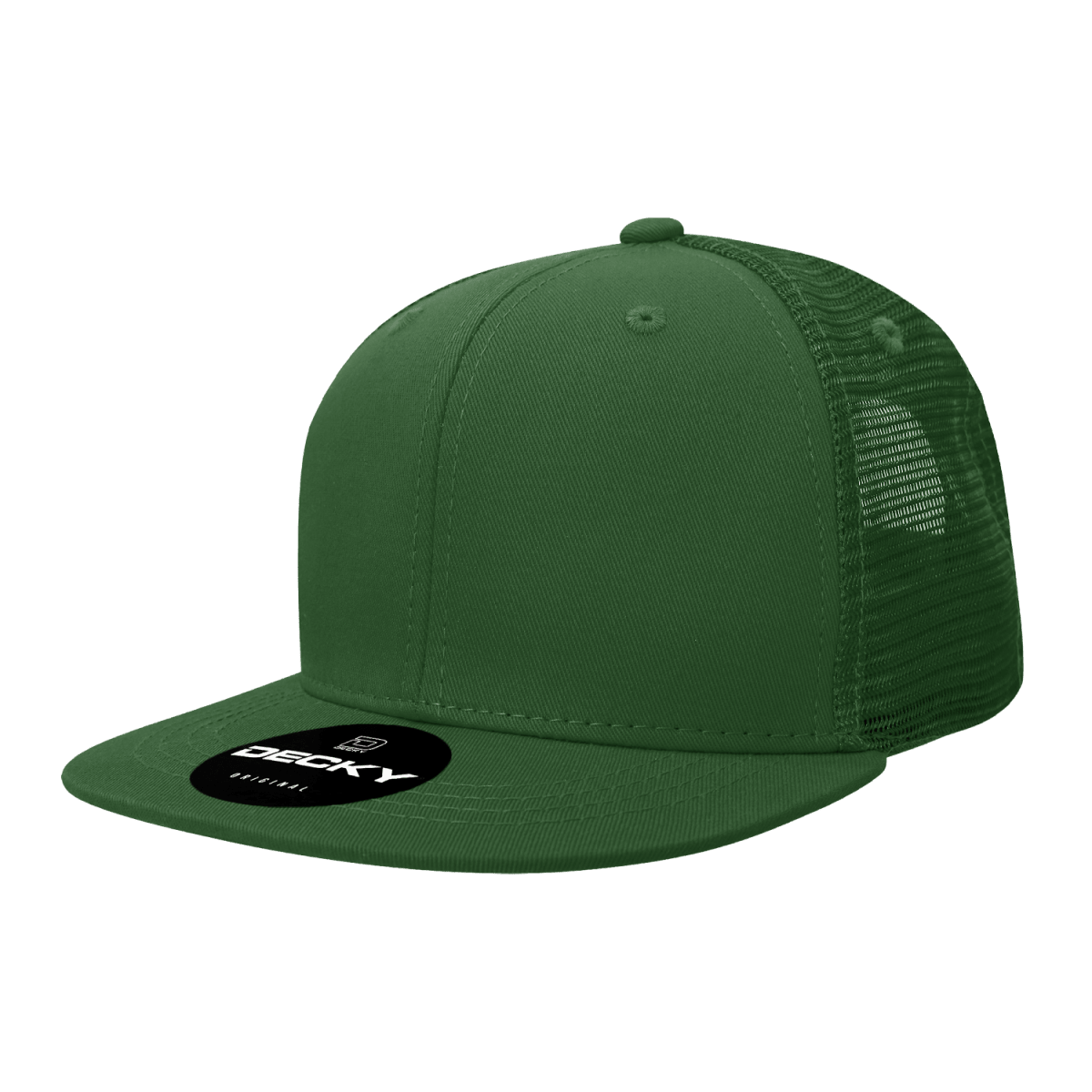 Decky 6 Panel High Profile Structured Acrylic/Polyester Trucker | Decky 1052 Forest Standard
