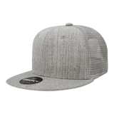 Decky 6 Panel High Profile Structured Acrylic/Polyester Trucker | Decky 1052 HeatherGrey Standard