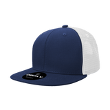 Decky 6 Panel High Profile Structured Acrylic/Polyester Trucker | Decky 1052 Navy/White OSFM