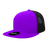 Decky 6 Panel High Profile Structured Acrylic/Polyester Trucker | Decky 1052 Purple/Black Standard