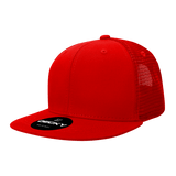 Decky 6 Panel High Profile Structured Acrylic/Polyester Trucker | Decky 1052 Red Standard