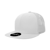 Decky 6 Panel High Profile Structured Acrylic/Polyester Trucker | Decky 1052 White OSFM