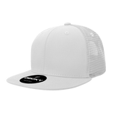 Decky 6 Panel High Profile Structured Acrylic/Polyester Trucker | Decky 1052 White Standard