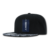 Decky 6 Panel High Profile Structured Bandanna Bill Snapback | Decky 1093 Black/Black OSFM