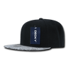 Decky 6 Panel High Profile Structured Bandanna Bill Snapback | Decky 1093 Black/Grey OSFM