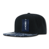 Decky 6 Panel High Profile Structured Bandanna Bill Snapback | Decky 1093 Black/Navy OSFM