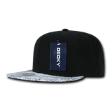 Decky 6 Panel High Profile Structured Bandanna Bill Snapback | Decky 1093 Black/White OSFM