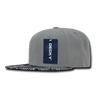 Decky 6 Panel High Profile Structured Bandanna Bill Snapback | Decky 1093 Grey/Black OSFM