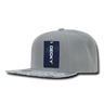 Decky 6 Panel High Profile Structured Bandanna Bill Snapback | Decky 1093 Grey/Grey OSFM