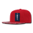 Decky 6 Panel High Profile Structured Bandanna Bill Snapback | Decky 1093 Red/Red OSFM