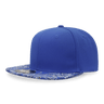 Decky 6 Panel High Profile Structured Bandanna Bill Snapback | Decky 1093 Royal/Royal OSFM