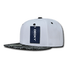 Decky 6 Panel High Profile Structured Bandanna Bill Snapback | Decky 1093 White/Black OSFM
