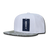 Decky 6 Panel High Profile Structured Bandanna Bill Snapback | Decky 1093 White/Grey OSFM