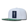 Decky 6 Panel High Profile Structured Bandanna Bill Snapback | Decky 1093 White/Kelly OSFM