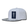 Decky 6 Panel High Profile Structured Bandanna Bill Snapback | Decky 1093 White/White OSFM