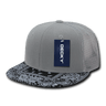 Decky 6 Panel High Profile Structured Bandanna Bill Trucker | Decky 1083 Grey/Black OSFM