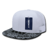 Decky 6 Panel High Profile Structured Bandanna Bill Trucker | Decky 1083 White/Black OSFM