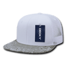 Decky 6 Panel High Profile Structured Bandanna Bill Trucker | Decky 1083 White/Grey OSFM