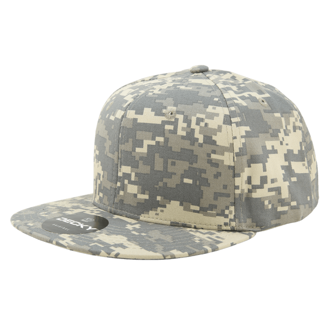 Decky 6 Panel High Profile Structured Camo Snapback | Decky 1047 ACU OSFM