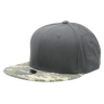 Decky 6 Panel High Profile Structured Camo Snapback | Decky 1047 ACU/Dark Grey/Dark Grey OSFM