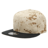 Decky 6 Panel High Profile Structured Camo Snapback | Decky 1047 Black/Des/Des OSFM