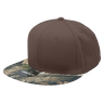 Decky 6 Panel High Profile Structured Camo Snapback | Decky 1047 Greybark/Brown/Brown OSFM