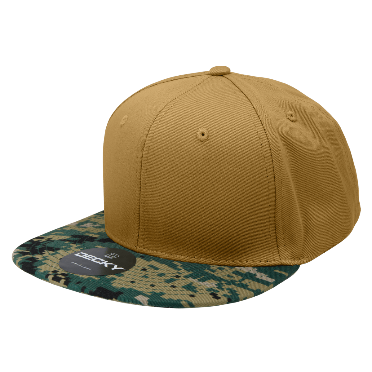 Decky 6 Panel High Profile Structured Camo Snapback | Decky 1047 MCU/Coyote/Coyote OSFM