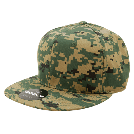 Decky 6 Panel High Profile Structured Camo Snapback | Decky 1047 MCU/MCU/MCU OSFM