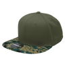 Decky 6 Panel High Profile Structured Camo Snapback | Decky 1047 MCU/Olive/Olive OSFM