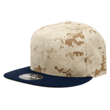 Decky 6 Panel High Profile Structured Camo Snapback | Decky 1047 Navy/Des/Des OSFM