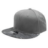 Decky 6 Panel High Profile Structured Camo Snapback | Decky 1047 NTG/Dark Grey/Dark Grey OSFM