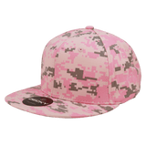 Decky 6 Panel High Profile Structured Camo Snapback | Decky 1047 Pink Digital OSFM