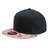Decky 6 Panel High Profile Structured Camo Snapback | Decky 1047 PKD/Black/Black OSFM