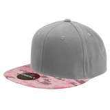 Decky 6 Panel High Profile Structured Camo Snapback | Decky 1047 PKD/Grey/Grey OSFM