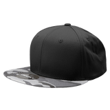 Decky 6 Panel High Profile Structured Camo Snapback | Decky 1047 URB/Black/Black OSFM