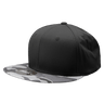 Decky 6 Panel High Profile Structured Camo Snapback | Decky 1047 URB/Black/Black OSFM