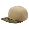 Decky 6 Panel High Profile Structured Camo Snapback | Decky 1047 Woodland/Khaki/Khaki OSFM